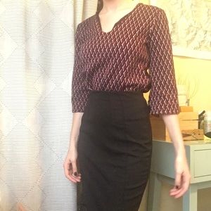 Patterned Ann Taylor top